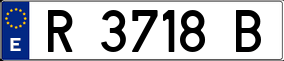 Trailer License Plate